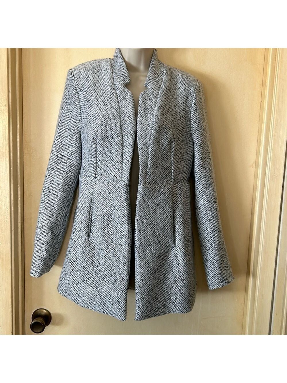 Vici black and white tweed jacket size XS